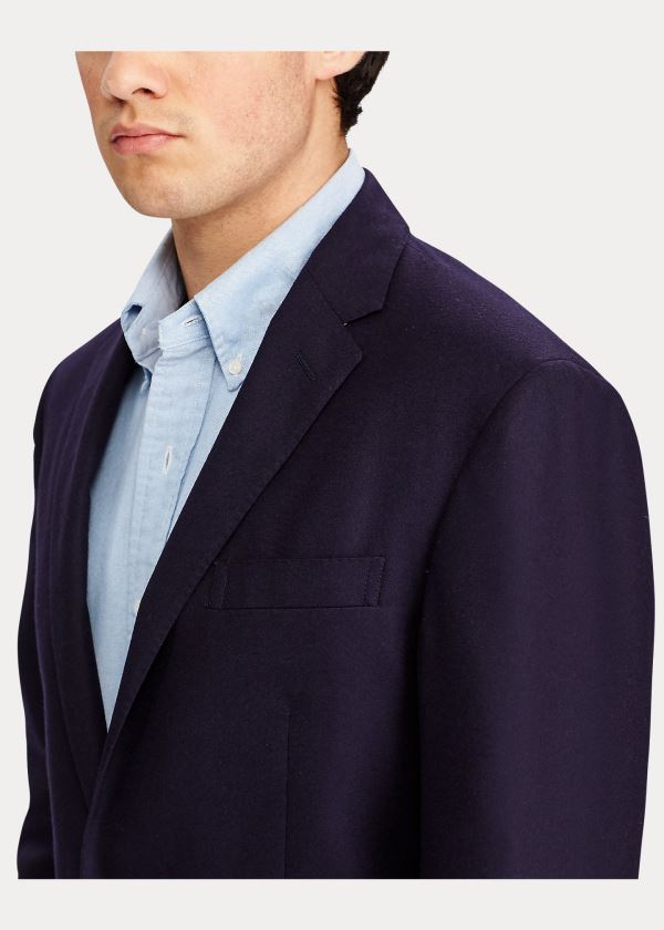 Polo Ralph Lauren Muške Blazer Online - Polo Ralph Lauren Polo Doeskin  Blazer Mornarica