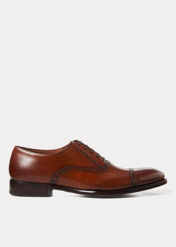 Ralph Lauren Muške Obuca Srbija - Ralph Lauren Denver Cap-Toe Shoe Braon